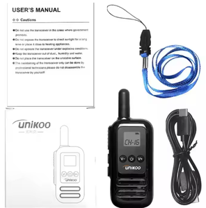 UNIKOO UK254 Long Range UHF Walkie Talkie - USB Rechargeable <strong>PMR</strong> FRS <strong>Radio</strong> with Tactical Headset Compatibility - Product Image 6