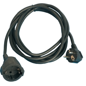 3m. Tubo prolunga Schuko 3x1.5mm. Economic Black 16A (GSC 0100046) - Product Image 1