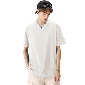 High Quality 100% Cotton Oversized Heavy <b>Tshirt</b> Custom Printing Heavyweight T Shirt <b>Plain</b> Blank Men's T-shirt - Product Image 3