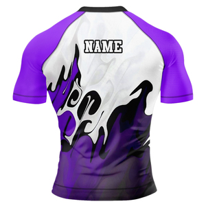 Rashguards personnalisés BJJ MMA Jiu-Jitsu Rashguard à manches courtes sur mesure pour hommes - Product Image 2