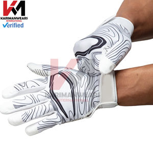 قفازات كرة القدم الأمريكية مخصصة بشعار حسب الطلب من الشركة المصنعة الأصلية، قفازات تدريب شتوية مريحة ذات قبضة لاصقة احترافية - Product Image 2