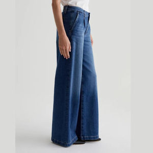 Pantalones vaqueros holgados para mujer, pantalones vaqueros holgados de cintura alta, pantalones y pantalones cómodos de pierna ancha de estilo Vintage a la moda para mujer - Product Image 3