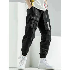 Pantalones Cargo Bermuda de Moda para Hombre, con Logotipo Personalizado, Corte Slim Recto, Casuales, Ligeros, de Algodón, Cintura Media, al por Mayor - Product Image 1