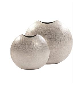 Vase indien en aluminium fait à la main au design moderne Pot de fleur décoratif de haute qualité pour la maison pour mariage Pot en métal décoratif au look unique - Product Image 1