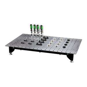 Banc de travail de soudage en acier de précision pour atelier de fabrication, table de soudage modulaire robuste 36 x 24 avec kit de montage - Product Image 3