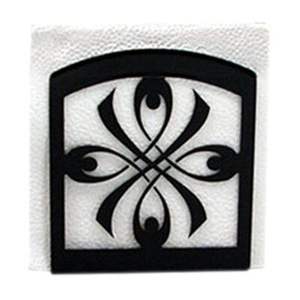 Servilletero Decorativo de Metal Negro Mate con Forma de Palmera para Mesa de Cocina y Comedor - Product Image 4