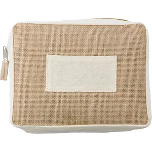 Borsa da Toilette Julian in Juta, Beauty Case Ecologico con Accessori Eleganti - Product Image 2