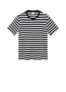 T-shirt Ringer pour homme en coton 100% coupe classique, tricot de haute qualité, col rond, respirant, séchage rapide, 150g, streetwear décontracté, essentiel - Product Image 3