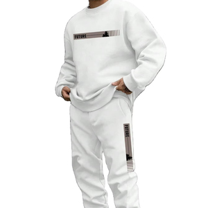 ชุดกีฬาแฟชั่นแขนยาวสำหรับผู้หญิง100% ด้านหน้าพิมพ์ลาย3D สัตว์แมวฤดูหนาวเสื้อยืดกางเกง2ชิ้นโอเวอร์ไซส์ - Product Image 1