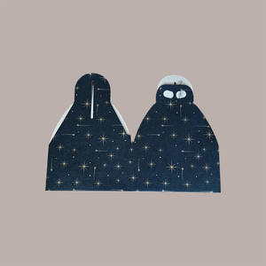 Caja de regalo de cartón negro de 10 piezas con gráficos de estrellas para 1kg Panettone 245x245H130mm para vacaciones de Navidad - Product Image 3