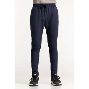 Pantalon bleu texturé 100% coton AW-TR24-026, logo personnalisable, style cool, coupe droite, délavage coloré, tailles XL à 6XL, léger et chaud - Product Image 3