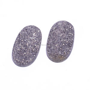 Piedra solar negra Natural de grado superior, piedra preciosa suelta de forma ovalada hecha a mano de alta calidad para joyería, pulsera, fabricación de collares - Product Image 1