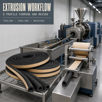 Bande d'étanchéité en caoutchouc EPDM en forme de D, auto-adhésive, extrudée, pour cadre de porte et fenêtre, fabricant OEM