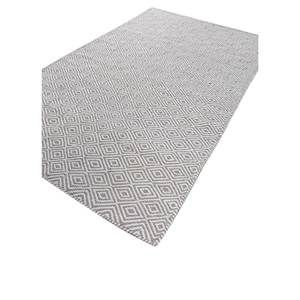 พรมโพลีเอสเตอร์ลายเรขาคณิต Abrash Ivory Flat Weaves สำหรับใช้ในบ้าน-Adpl-13009 - Product Image 2