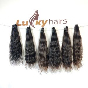 Paquetes de cabello virgen crudo Cutícula sin procesar alineada 100% Extensiones de cabello humano de templo indio - Product Image 6