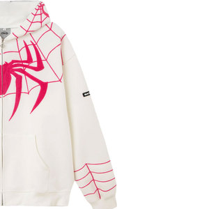 Unisex personalizado DTF DTG Rhinestone impreso Sudadera con capucha de gran tamaño Streetwear moda pulóver sudaderas proveedor - Product Image 3