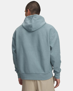 Sudadera con capucha y cremallera para hombre, color liso, 100% algodón, lavado ácido, logotipo frontal personalizado, ropa de otoño - Product Image 5