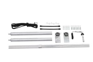 Système de <span class=keywords><strong>bâche</strong></span> en aluminium avec <span class=keywords><strong>bâche</strong></span> en maille, kit de <span class=keywords><strong>bâche</strong></span> <span class=keywords><strong>pour</strong></span> benne de 7-1/2 x 18 pieds, rouleau télescopique, matériel complet inclus - Product Image 3