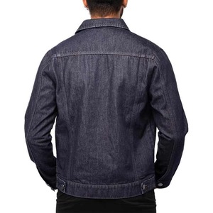 Veste en jean décontractée pour homme 100 % coton biologique pour l'hiver, col patchwork vintage personnalisé, écologique, respirante, style urbain - Product Image 4