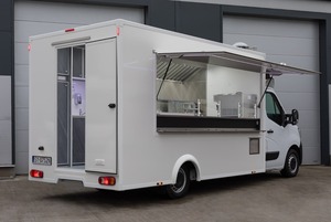 White Mobile Food Truck Trailer Box Van Frozen Food Delivery Vehicle for Street Catering and Mobile Kitchen Use - Product Image 3