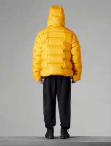 Custom Plus Size Winter Bubble Mens <b>Puffer</b> <b>Jacket</b> Canvas <b>Thin</b> Stand Collar Quick Dry Breathable High Quality - Product Image 3