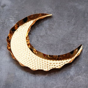 Bandeja de almacenamiento creativa para Eid-Al-Fitr Ramadan Bandejas para servir Juego de 2 bandejas para servir comida en forma de luna y estrella de hierro a bajo precio - Product Image 5