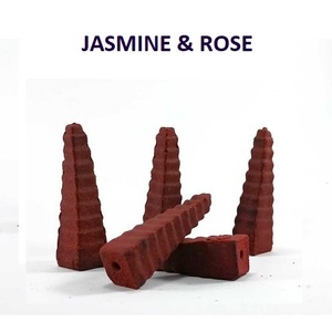 Jasmine & Rose Fragrance Pyramide <b>Backflow</b> <b>Incense</b> <b>Cones</b> Supply in Bulk at Wholesale Price ( Red ) - Product Image 1