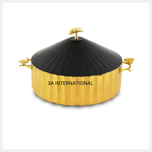 Royal Looking Home Hotel Restaurant Brillant Poli Casseroles Isolées En Métal De Service Hot Pot De Haute Qualité De Service - Product Image 4