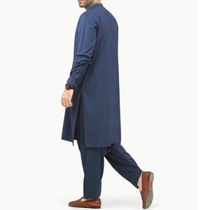 2022 hommes Salwar Kameez robe élégante pour adultes personnalisable haute qualité musulman Kurta Look décontracté - Product Image 3