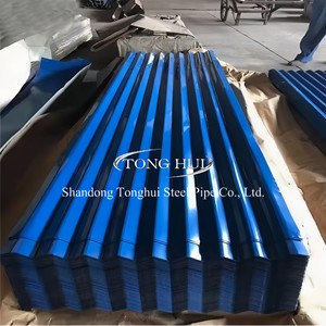 PPGI GZ304 GZ615 RAL2004 Color Acero Azulejo 0,12mm Cartón corrugado Placa de techo de cartón corrugado galvanizado - Product Image 3