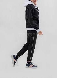 ชุดวอร์มผู้หญิงลายสก็อตพรีเมียม 550 380 GSM ผ้าฝ้ายเนื้อหนัก 100% เอวยางยืด แห้งเร็ว - Product Image 4