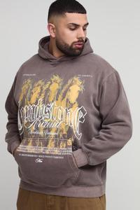 Diseño de bolsillo frontal Lavado ácido Ventas al por mayor Personalizado Peso pesado 450 Gsm Mezcla de algodón Sudaderas con capucha Hombres Sudaderas con capucha de gran tamaño - Product Image 2