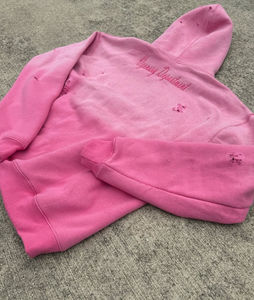 เสื้อครอปผู้ชายแบบมีฮู้ดผ้าคอตตอนฟอกสีมีรูปักลายโลโก้ได้ตามต้องการ - Product Image 2