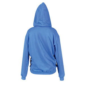 Hoodie en soie de luxe de haute qualité avec logo personnalisé, en polaire épais brodé, pour femme, coupe courte, doublure intérieure en satin, idéal pour l'hiver - Product Image 3