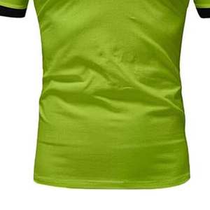 Polo de talla grande para hombre, camisa de punto transpirable corta informal de estilo sólido con logotipo bordado e impreso personalizado de algodón 100% - Product Image 3