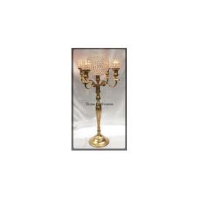 Latest Pattern Arrival Heavy Duty Metal Fully <b>Black</b> Powder Coated Attractive Look 15 Arms Luxury Wedding Decorative <b>Candelabra</b> - Product Image 5