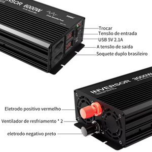 Inversor de Onda Sinusoidal Pura HOULI Power, 12v 220v 3000w 4000w 5000w 6000w 2000w, Inversor Solar Conectado a la Red - Product Image 3