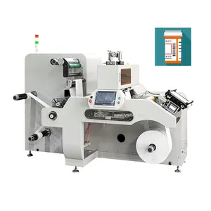 printed label In-Mould Labels Wave Shape Price Gun Tag Label Double Rotary Die Cutting Slitting Machine