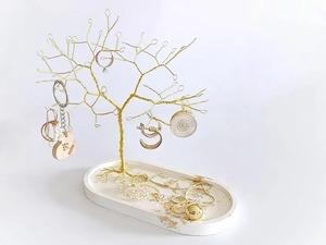 Porte-bijoux en forme d'arbre artistique support pour bagues colliers boucles d'oreilles bel affichage pour chambre et dressing - Product Image 5