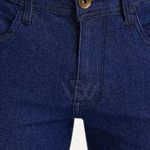 กางเกงยีนส์ผู้ชายสำหรับผู้ใหญ่กางเกงยีนส์ลำลองสีพื้น - Product Image 6