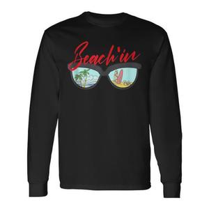 T-shirt a maniche lunghe Beachin Beach Sunglasses con canotta per gli amanti delle vacanze al mare - Prodotto promozionale - Product Image 1