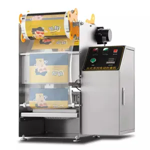 Otomatik paketleme fast food yemek öğle yemeği kutu kapatma makinesi