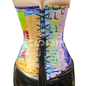 Top Bustier Sexy con Estampado de Dinero, Corsé Sublimado Multicolor con Estampado de Dólares, Estilo Urbano, Adelgazante, para Fiestas - Product Image 6