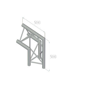 อะลูมิเนียมโปรไฟล์ ตัวเชื่อมมุม 2 ทาง 90-ALUTRUSS TRILOCK E-GL33 C-24 - Product Image 2