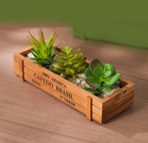 Petits pots de plantes en bois uniques-Accents de jardin en vrac VIET FARGIMEX - Product Image 6