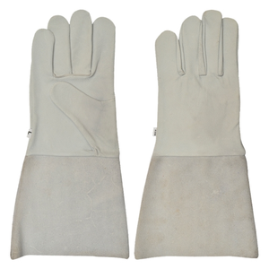 Gants de protection de travail fendus en cuir de chèvre de taille XL certifiés CE Spark TIG Welding Safety Back Brassard - Product Image 1