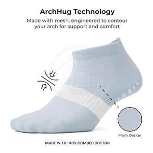 Factory Manufacture Custom Design Anti Slip Crew <b>Socks</b> 100% <b>Wool</b> Logo on Bottom - Product Image 2