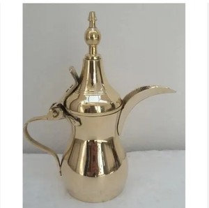 Cafetera de té árabe Dallah hecha a mano de acero inoxidable para servir café, cafetera árabe a precio a granel - Product Image 6