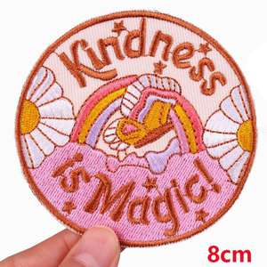 Patchs brodés de haute qualité en dentelle de coton, faits à la main, légers, couleur unie, avec logo personnalisé, design OEM durable - Product Image 2