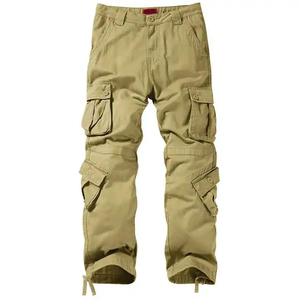 Men’s <b>Cargo</b> Pants Waterproof Outdoor <b>Work</b> <b>Cargo</b> Pants Multi Pocket <b>Cargo</b> Pants Style Mid Waist Button - Product Image 1
